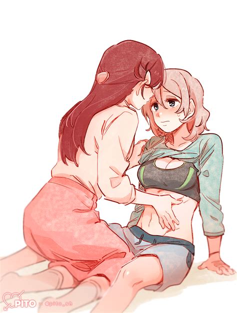 Watanabe You And Sakurauchi Riko Love Live And 1 More Drawn By Pito