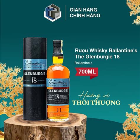 Rượu Whisky Ballantine's The Glenburgie 18 nồng độ 40% vol, dung tích ...