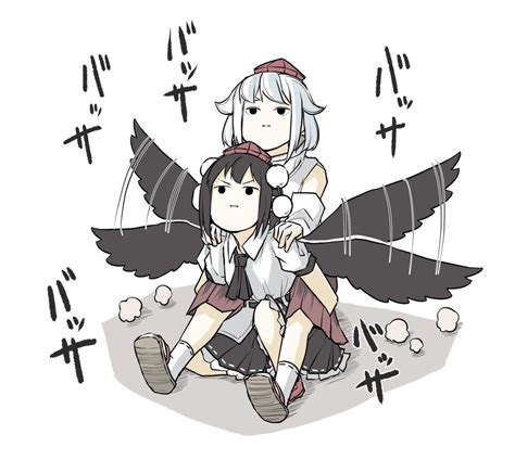 Shameimaru Aya And Inubashiri Momiji Touhou Drawn By Peroponesosu