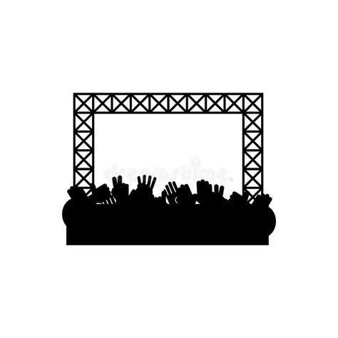 Concert Stage Icon Stock Illustrations 13956 Concert Stage Icon