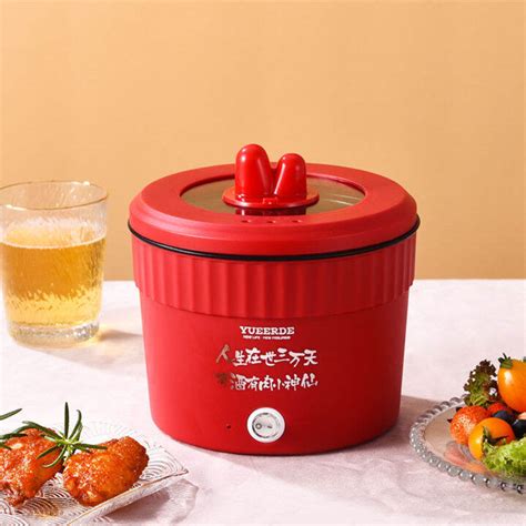 Portable Electric Hot Pot Non Stick Pan Rapid Noodles Cooker Mini Pot For Steak Egg Fried Rice