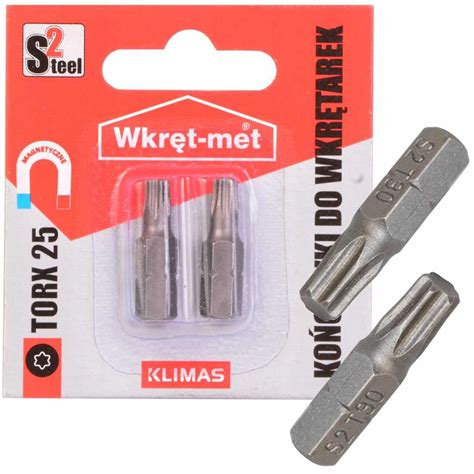 Końcówki do wkrętarek bity bit TORX TX 25 2 szt TX 25S2 Cena