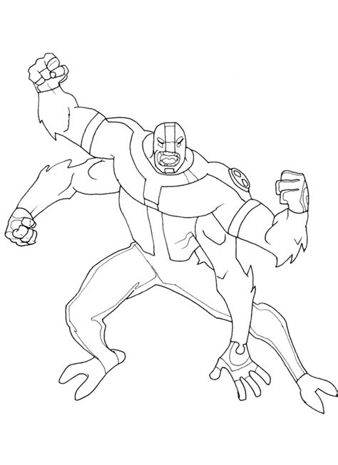 Detail Gambar Mewarnai Ben 10 Koleksi Nomer 20