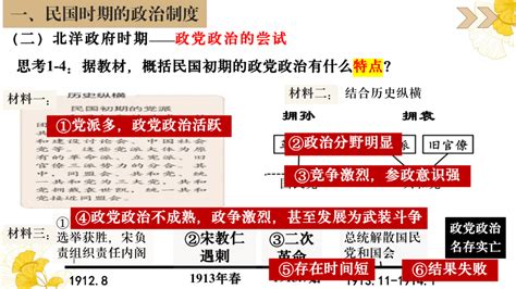 第3课 中国近代至当代政治制度的演变 课件共18张ppt 2023 2024学年高二上学期历史统编版（2019）选择性必修1国家制度与社会