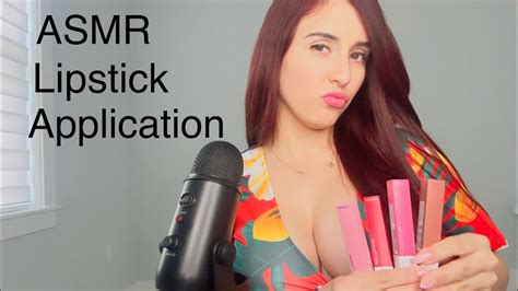 Asmr Lipstick Application Mouth Sound Youtube