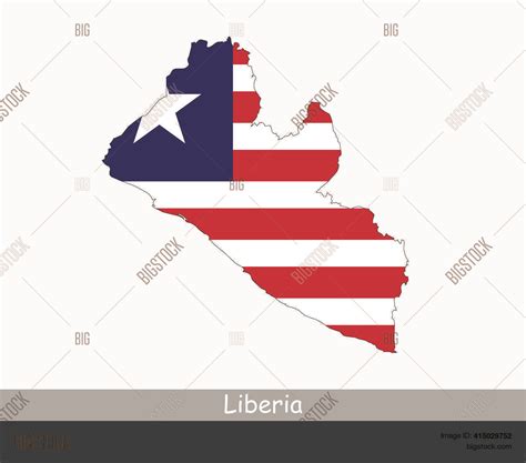 Liberia Map Flag. Map Vector & Photo (Free Trial) | Bigstock