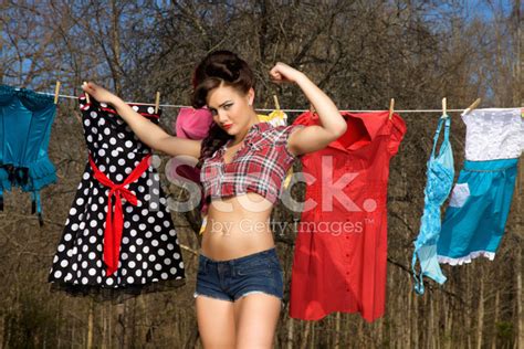 Beautiful Brunette Pin Up Stock Photo Royalty Free Images FreeImages