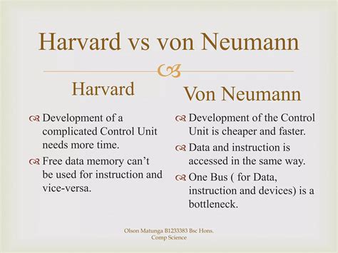 Von Neumann vs Harvard Architecture | PPTX