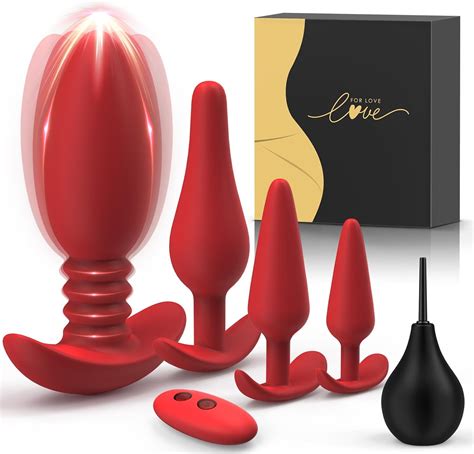 Amazon Linsecn Anal Plug Vibrating Butt Plug Pcs Anal Toys With Vibration Modes Anal
