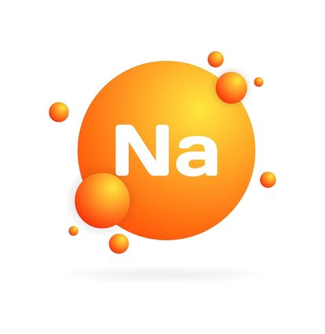 Premium Vector | Na vitamin flat orange vitamin na vitamin circle ...