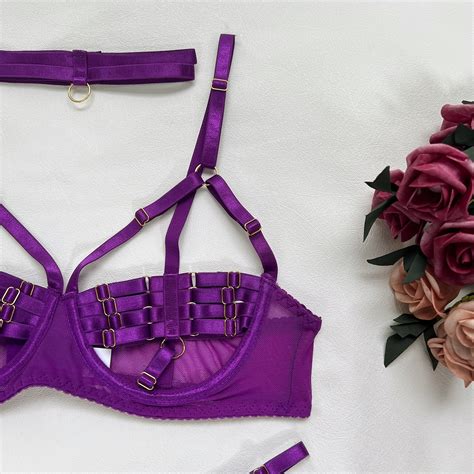 Ellolace Sexy Lingerie Naked Women Without Censorship 5 Piece Sexy Costume Hollow Underwear