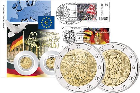 Doppel Numisbrief Deutschland Und Frankreich Jahre Mauerfall