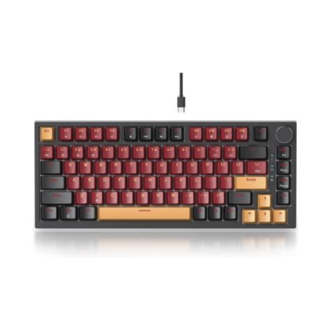 Wired Percent Mechanical Keyboard Hot Swappable Red Switch Tkl Mechanical Keyboard
