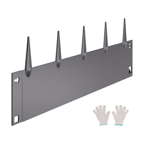 KFFKFF Iron Garden Border, Set of 5, 39 x 5 inches, Metal Garden Border