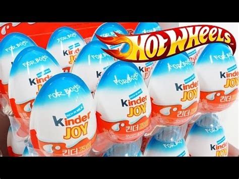 Kinder Joy Hot Wheels Surprise Eggs Pack X Box Unboxing Youtube