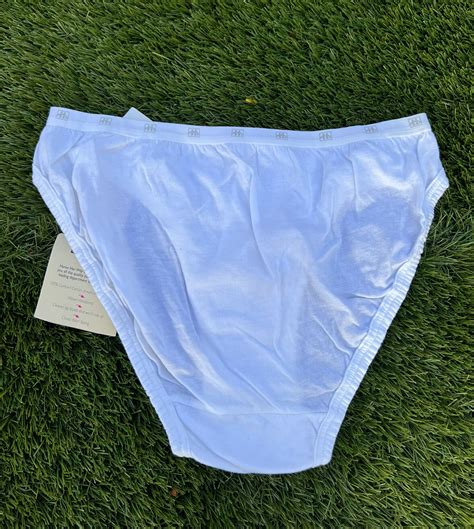 New Vintage Hanes Her Way Underwear Pair Bikini G White Ebay