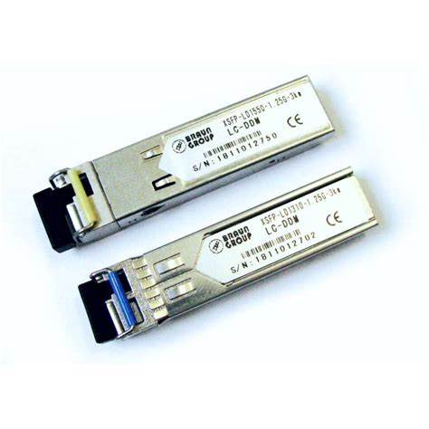 Modul SFP DDM minigbic 3km 1550TX Braun Group GSFP-3LCB - Modul SFP WDM ...