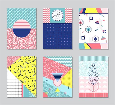 Premium Vector Retro Texture Pattern And Geometric Elements Vector