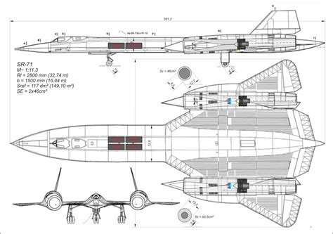 AeroTetris Model Lockheed SR-71-2800 Blackbird