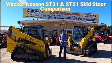 Wacker Neuson ST31 and ST50 Compact Track Loader Skid Steer Comparison ...