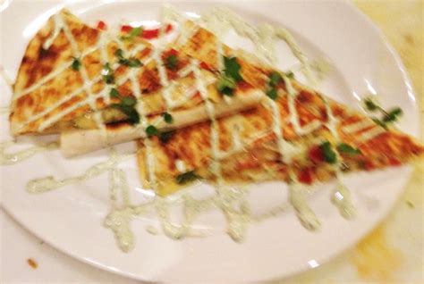 Lobster Quesadilla With Cilantro Ranch Drizzle