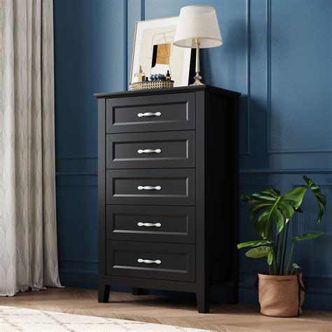 Amazon.com: EnHomee Black Dresser, Tall Dresser for Bedroom with 16