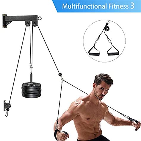 Trendbox Pulley System Gym Cable Machine Lat Pulldown Attachments Chest Expansion Training