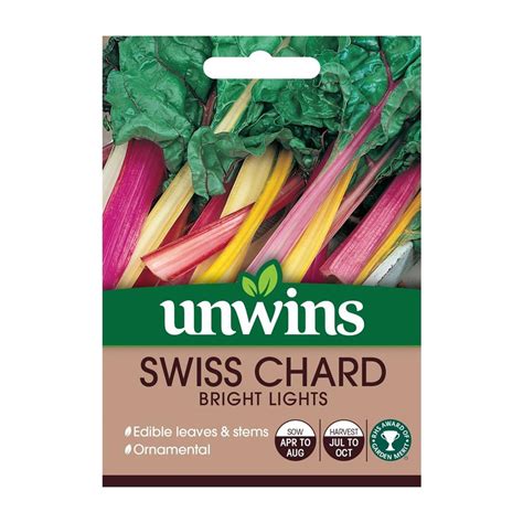 Swiss Chard Bright Lights Vegetable Seeds Polhill Garden Centre