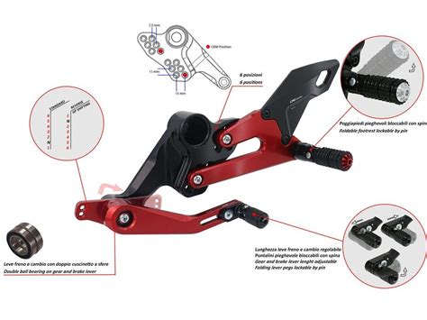 Pe Pedane Regolabili Cnc Racing Aprilia Rs