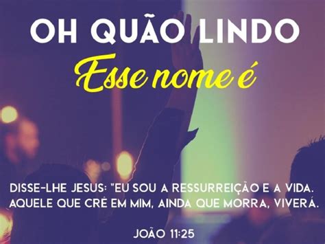 OH QUÃO LINDO ESSE NOME É pptx Slide Gospel