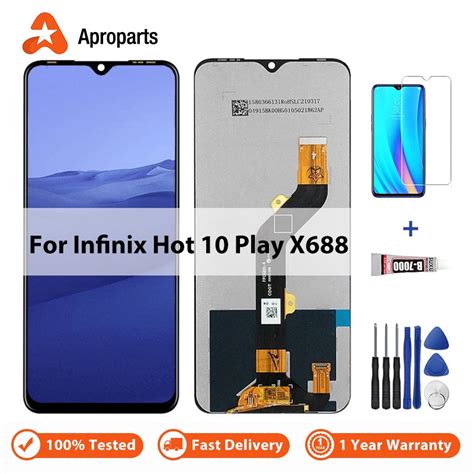 Screen For Infinix Hot 10 Hot10 Play X688 X688C X688B LCD Display Touch Panel Digitizer Assembly