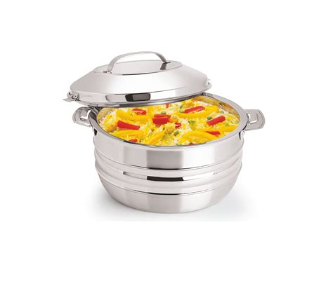 Royalford L Stainless Steel Esteelo Hot Pot Double Wall Hot Pot Serving Dishes With Lids
