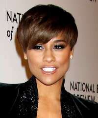 Francesca Sandford Short Straight Dark Mocha Brunette Hairstyle With