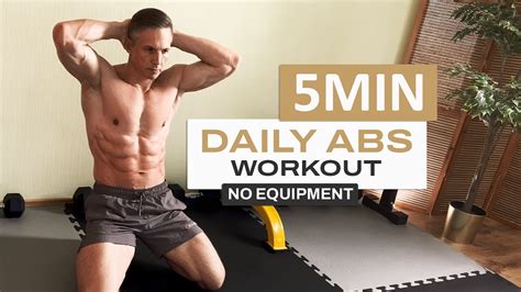 5 Min Daily Abs Workout Easy To Follow Fast Results At Home No Equipment Youtube