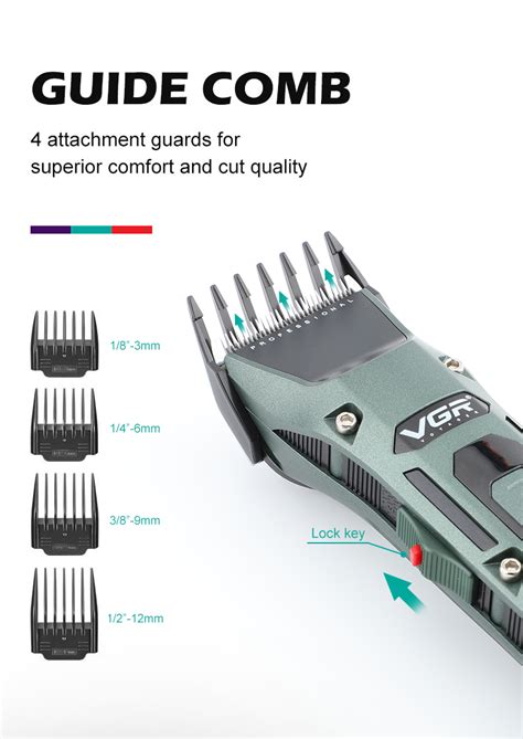 Vgr V-696 Professional Electric Hair And Beard Trimmer Clipper For Men ...