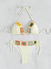 Swim Vcay Women Summer Beach Floral Print Halter Neck Bikini Set For Holiday Shein Usa