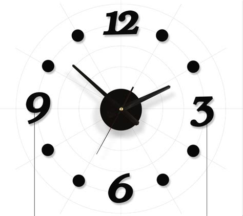 Wall Clock Just Numbers Clip Art Library