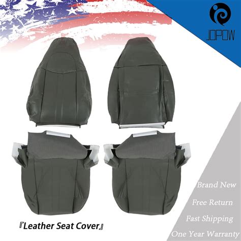 Driver Passenger Left Seat Cover For 03 14 Chevy Express 1500 2500 Van Dark Gray Ebay