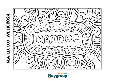 Naidoc Week Colouring In Sheet Playgroup Nsw