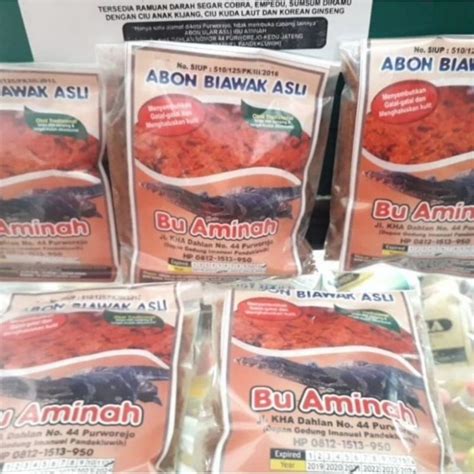 Jual Abon Biawak Asli Bu Aminah Gr Shopee Indonesia