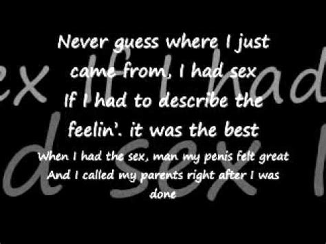 I Just Had Sex Lyrics YouTube