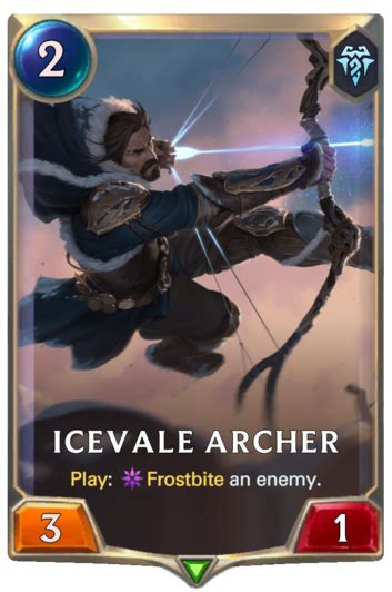 Icevale Archer Legends Of Runeterra Card RuneterraFire