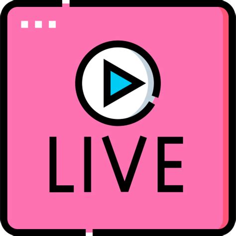Instagram Live Detailed Straight Lineal Color Icon