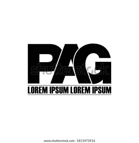 Pag Letter Monogram Logo Design Vector Stock Vector Royalty Free