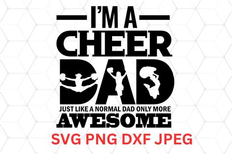 Funny Cheer Dad SVG PNG DXF JPEG Graphic By Crea8tivedezines