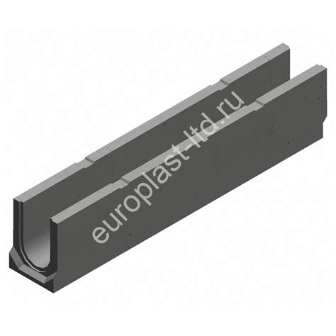 Лоток водоотводный бетонный SteePlus DN100 H215, С250, Steelot