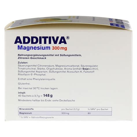 ADDITIVA Magnesium 300 mg N Pulver 40 Stück | medpex