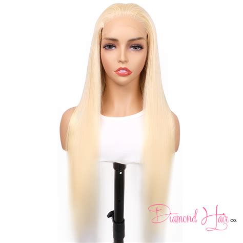 Blonde 613 Silky Straight 4x4 5x5 Closure Wig 13x4 13x6 Full Frontal Wig 200 Density Mink