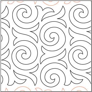 Cinnamon Swirl Pantograph Quilting Creations