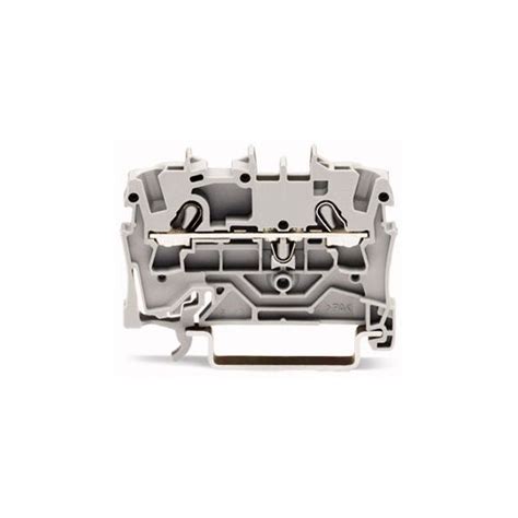 2002-1201 | WAGO TOPJOB®S 2 Conductor Through Terminal Block, Grey